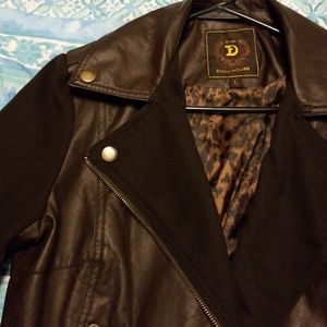 Dollhouse Brown Leather Jacket